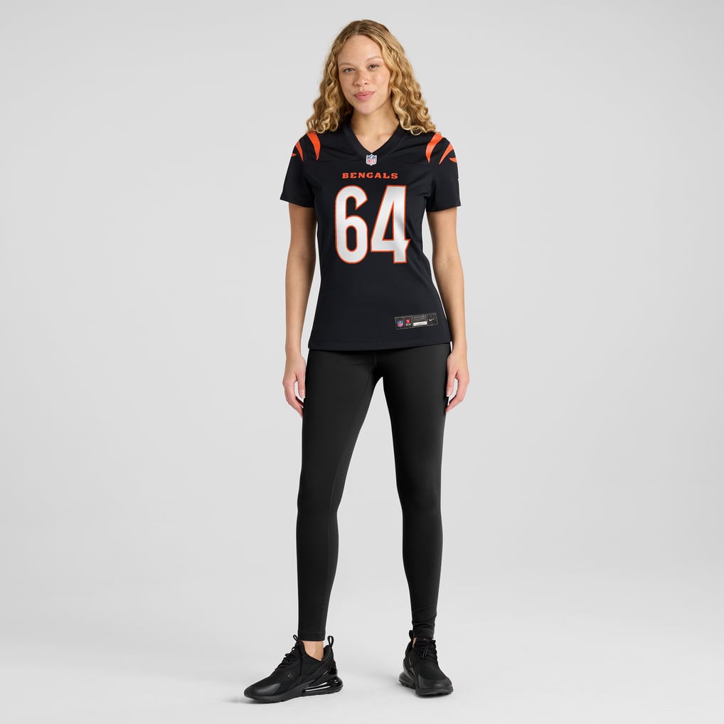 Women's Cincinnati Bengals Ted Karras Black Game Player Jersey