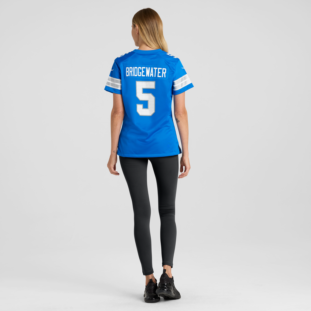 Women's Detroit Lions Teddy Bridgewater Blue Team Game Jersey