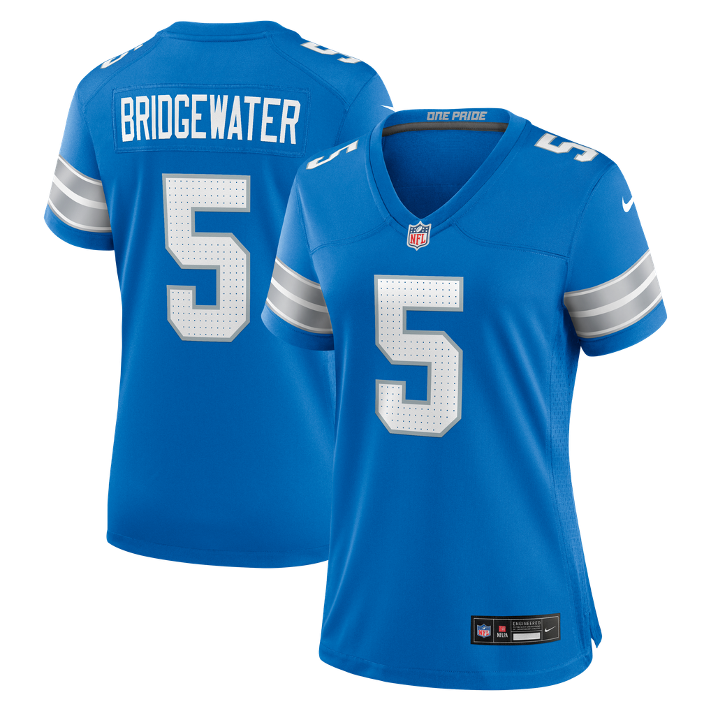 Women's Detroit Lions Teddy Bridgewater Blue Team Game Jersey