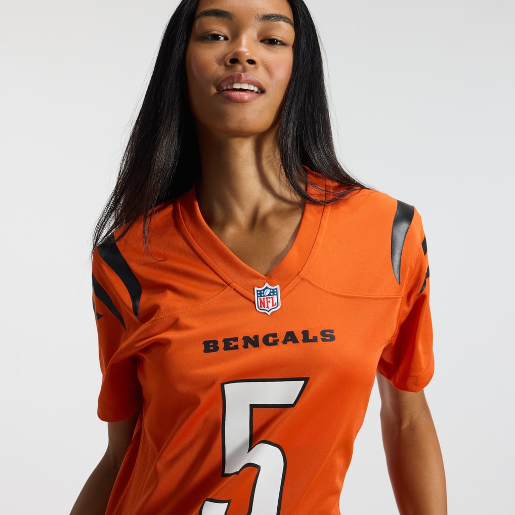 Women's Cincinnati Bengals Tee Higgins Orange Alternate Game Jersey