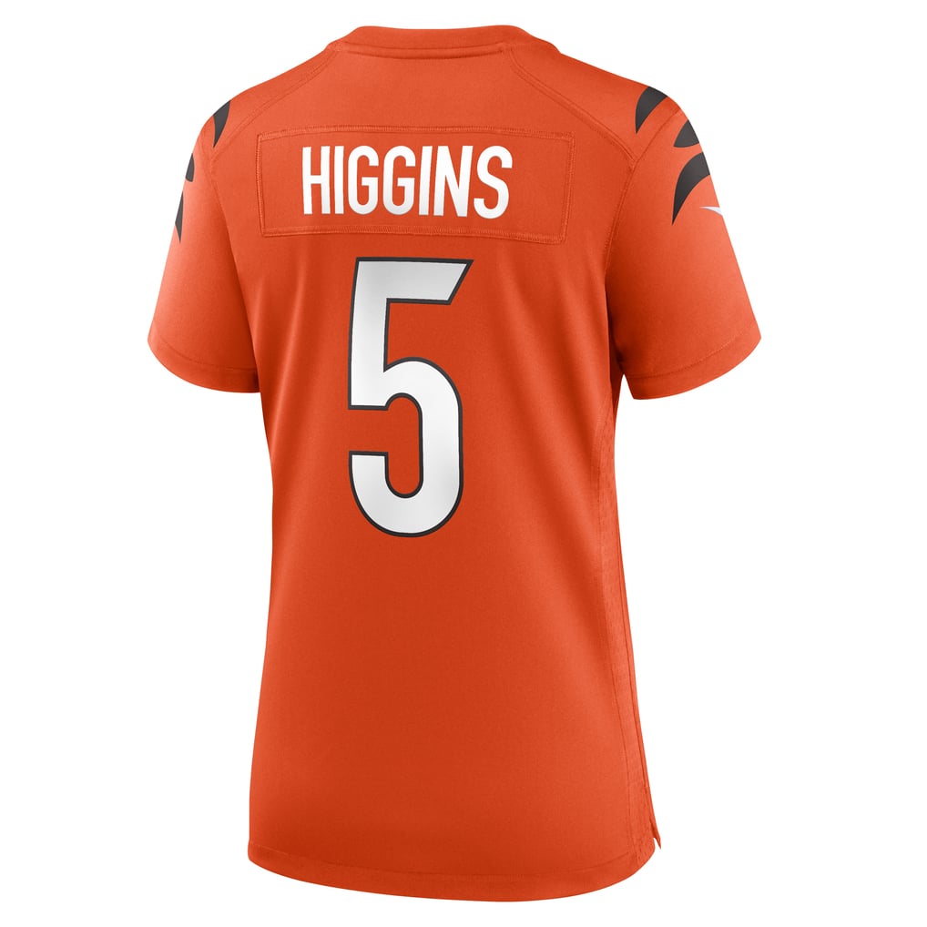 Women's Cincinnati Bengals Tee Higgins Orange Alternate Game Jersey