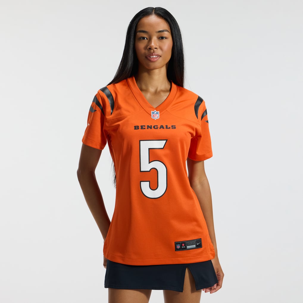 Women's Cincinnati Bengals Tee Higgins Orange Alternate Game Jersey