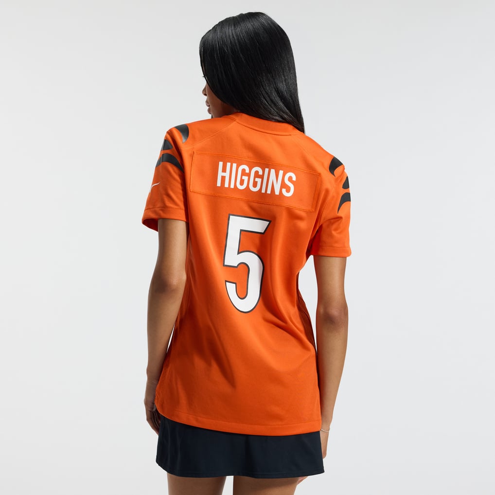 Women's Cincinnati Bengals Tee Higgins Orange Alternate Game Jersey