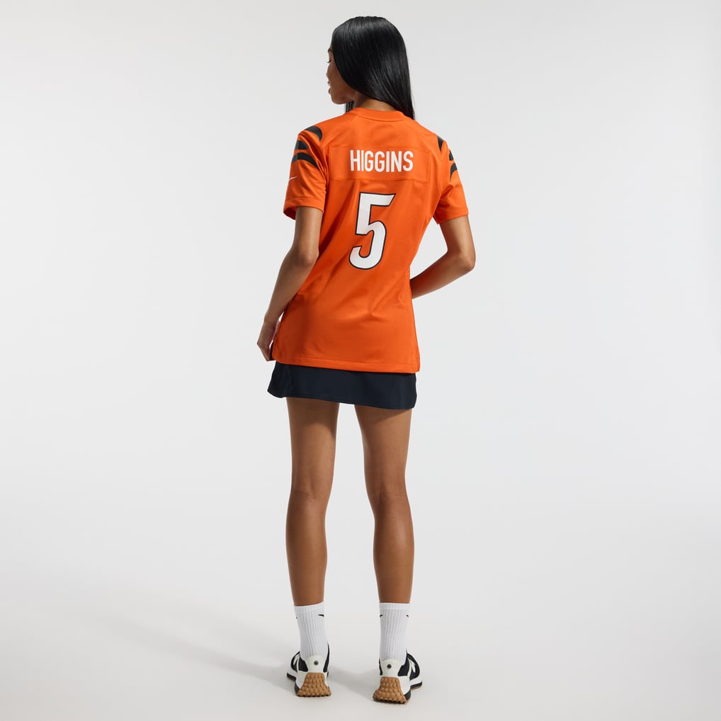 Women's Cincinnati Bengals Tee Higgins Orange Alternate Game Jersey