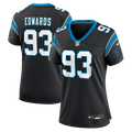 Women's Carolina Panthers TeRah Edwards Black Team Game Jersey