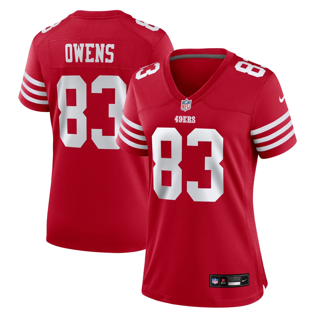 Women's San Francisco 49ers Terique Owens Scarlet Team Game Jersey