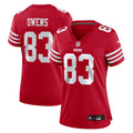 Women's San Francisco 49ers Terique Owens Scarlet Team Game Jersey