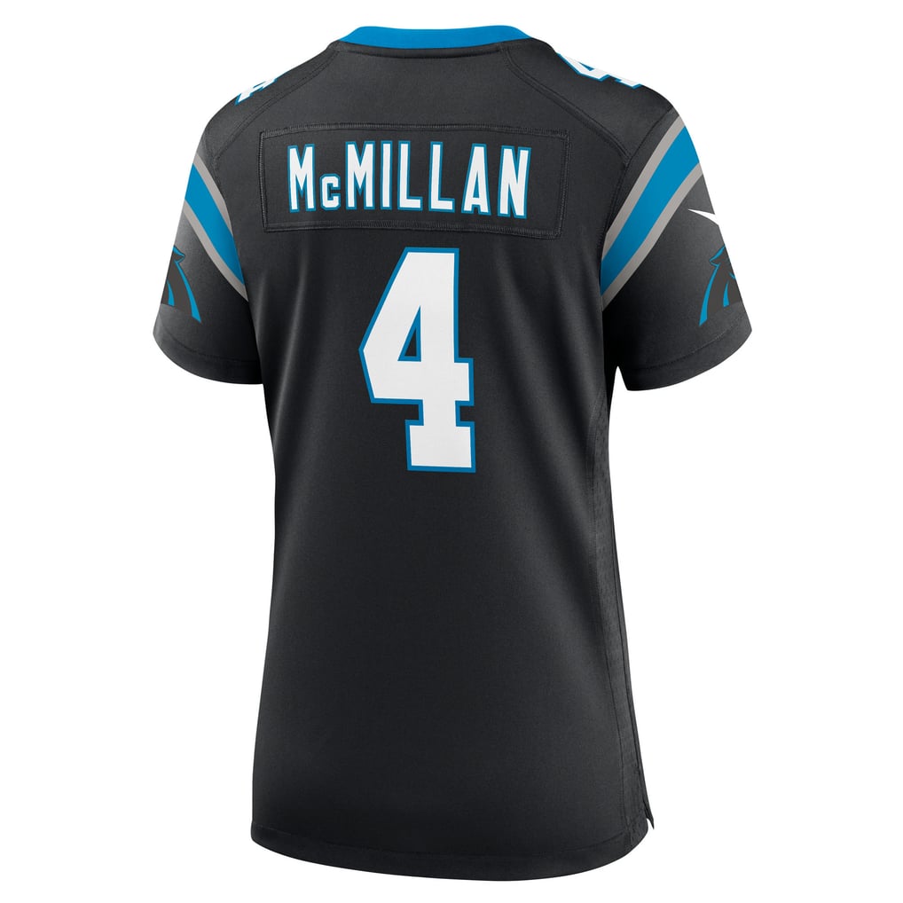 Women's Carolina Panthers Tetairoa McMillan Black Team Game Jersey