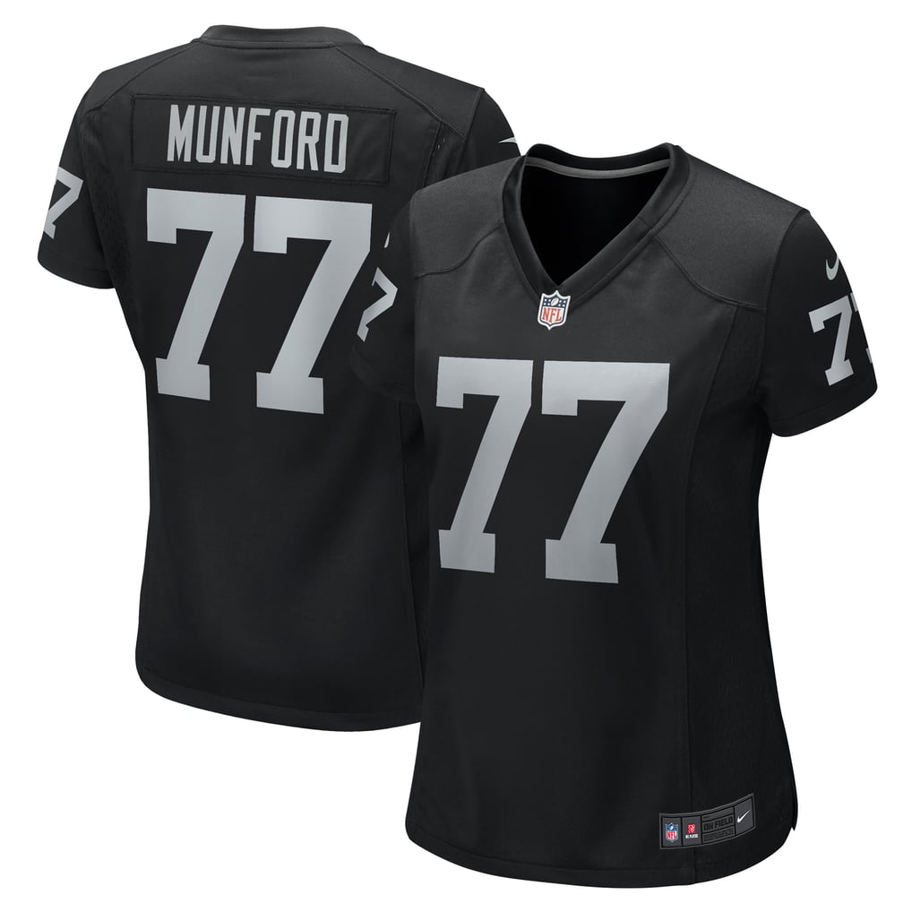 Women's Las Vegas Raiders Thayer Munford Jr. Black Team Game Jersey