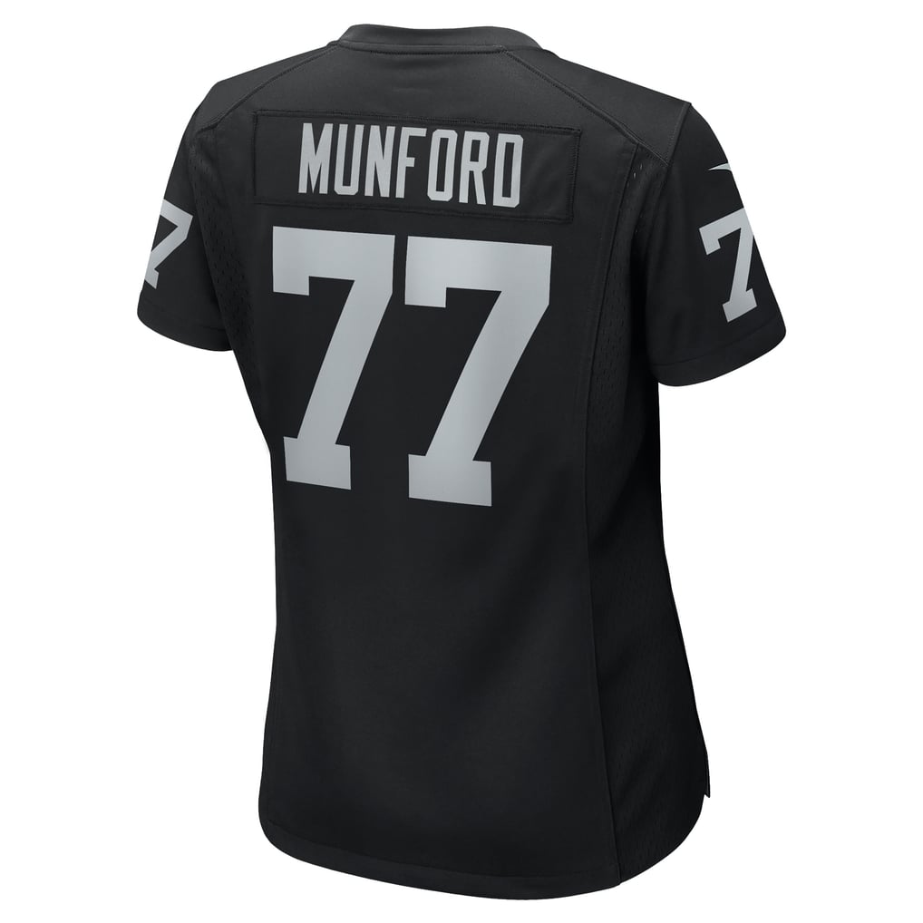 Women's Las Vegas Raiders Thayer Munford Jr. Black Team Game Jersey
