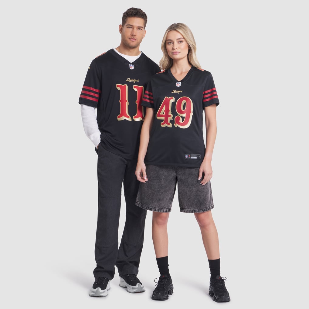 Women's San Francisco 49ers The Faithful Black Rivalries Collection Game Jersey