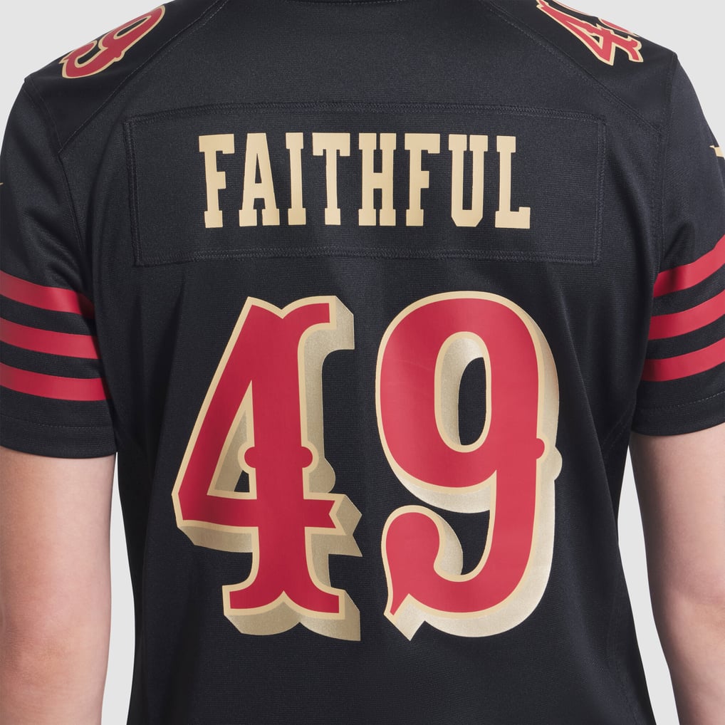 Women's San Francisco 49ers The Faithful Black Rivalries Collection Game Jersey