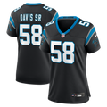 Women's Carolina Panthers Thomas Davis Sr. Black Team Retired Game Jersey