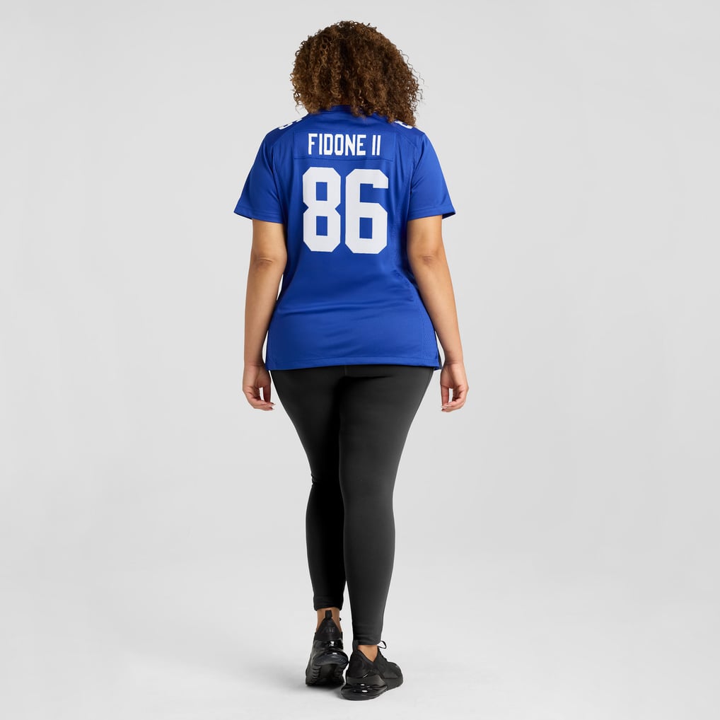 Women's New York Giants Thomas Fidone II Royal Team Game Jersey