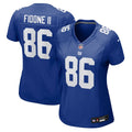 Women's New York Giants Thomas Fidone II Royal Team Game Jersey