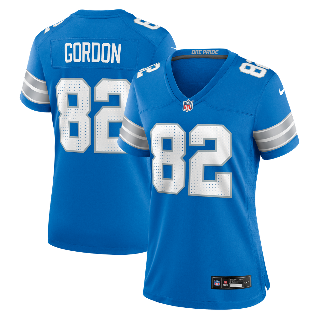 Women's Detroit Lions Thomas Gordon Blue Team Game Jersey