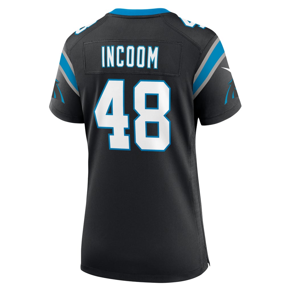Women's Carolina Panthers Thomas Incoom Black Team Game Jersey