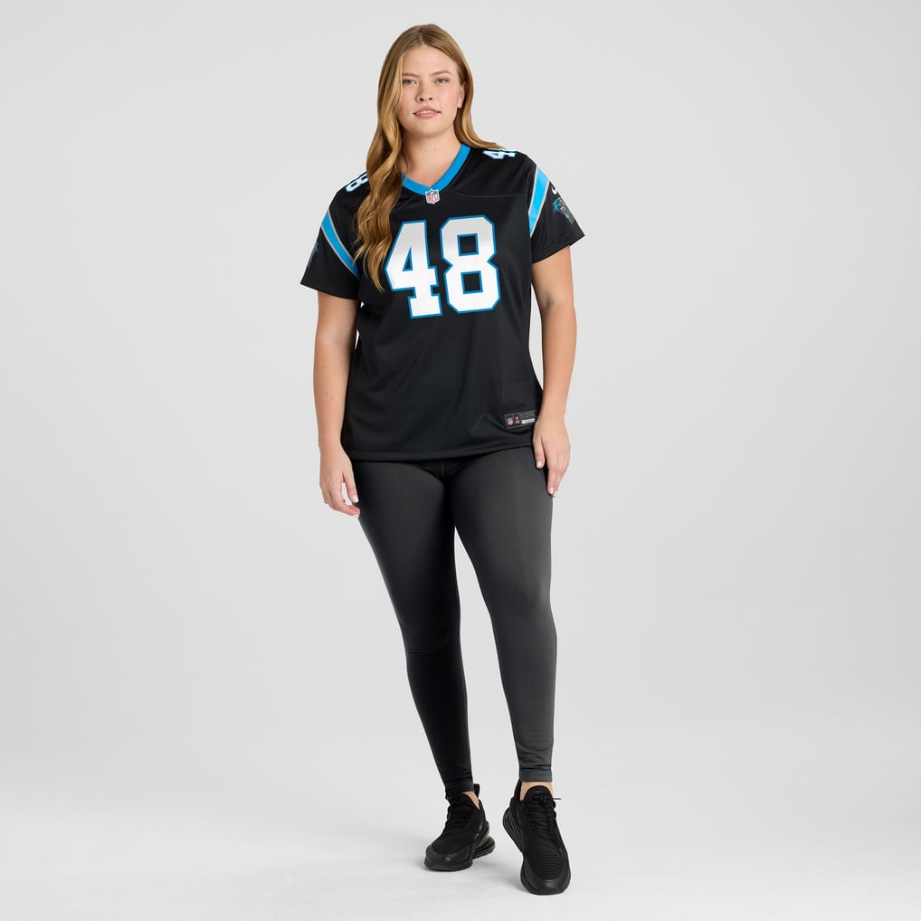 Women's Carolina Panthers Thomas Incoom Black Team Game Jersey