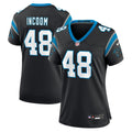 Women's Carolina Panthers Thomas Incoom Black Team Game Jersey