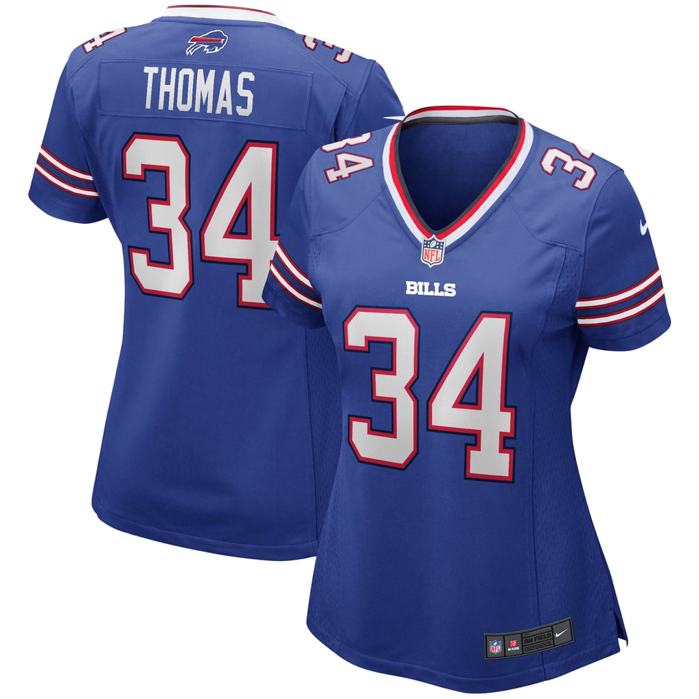 Women's Buffalo Bills Thurman Thomas Royal Game Retired Player Jersey