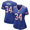 Women's Buffalo Bills Thurman Thomas Royal Game Retired Player Jersey