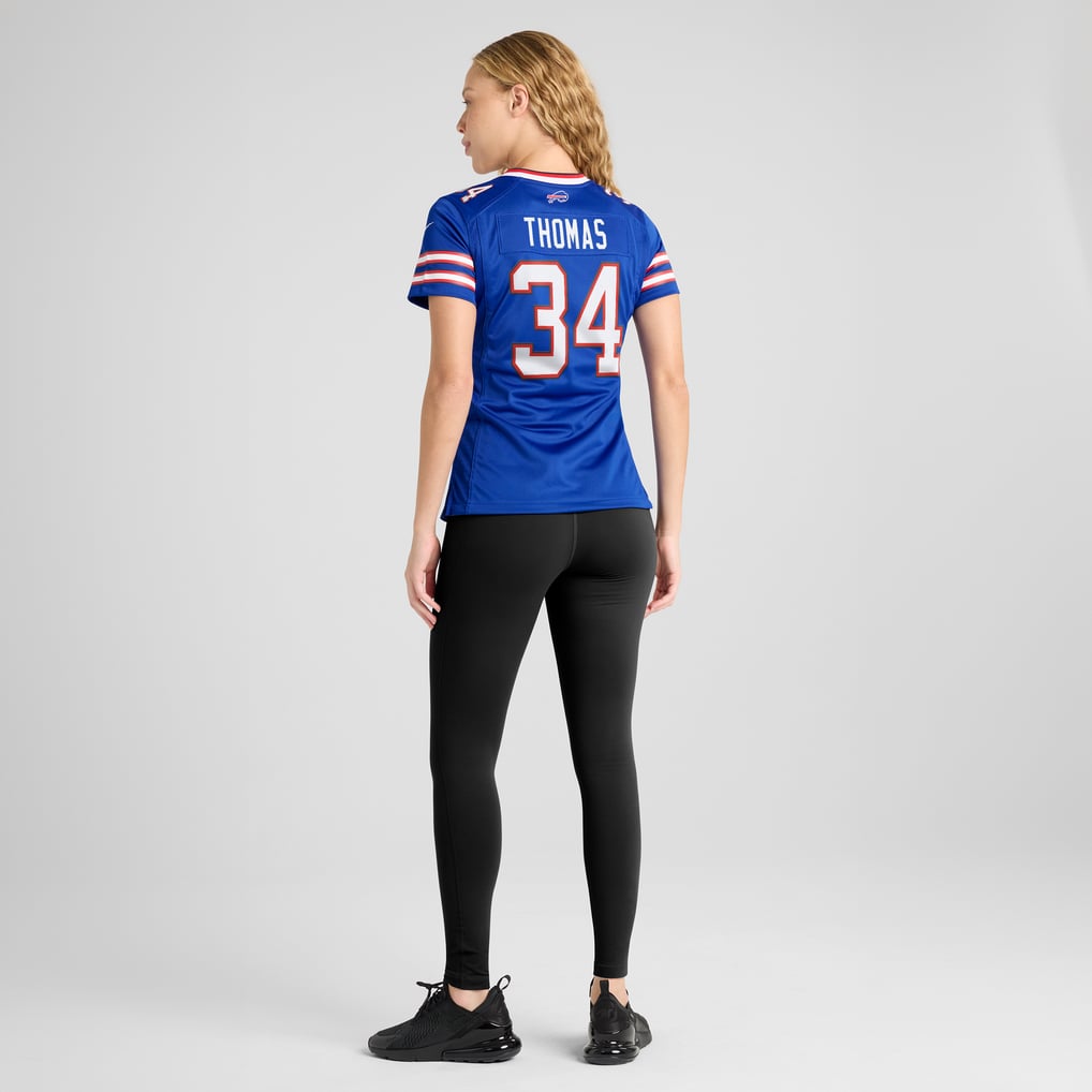 Women's Buffalo Bills Thurman Thomas Royal Game Retired Player Jersey