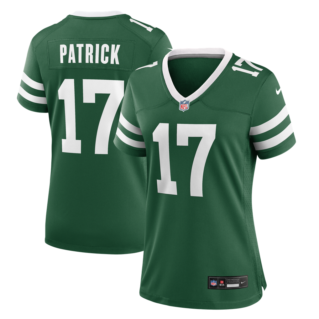 Women's New York Jets Tim Patrick Legacy Green Team Game Jersey