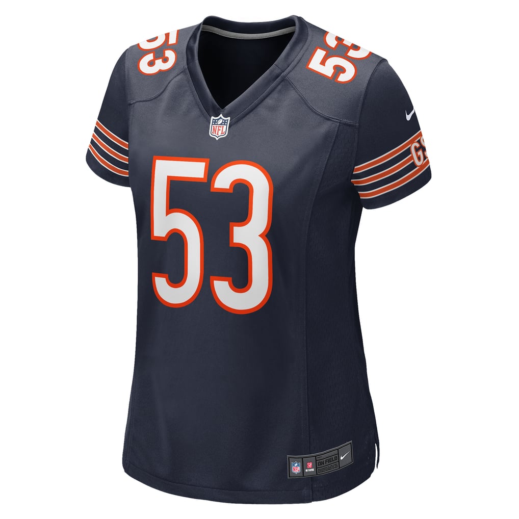 Women's Chicago Bears TJ Edwards Navy Game Player Jersey