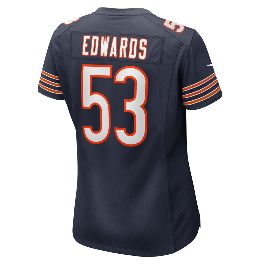 Women's Chicago Bears TJ Edwards Navy Game Player Jersey