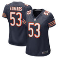 Women's Chicago Bears TJ Edwards Navy Game Player Jersey