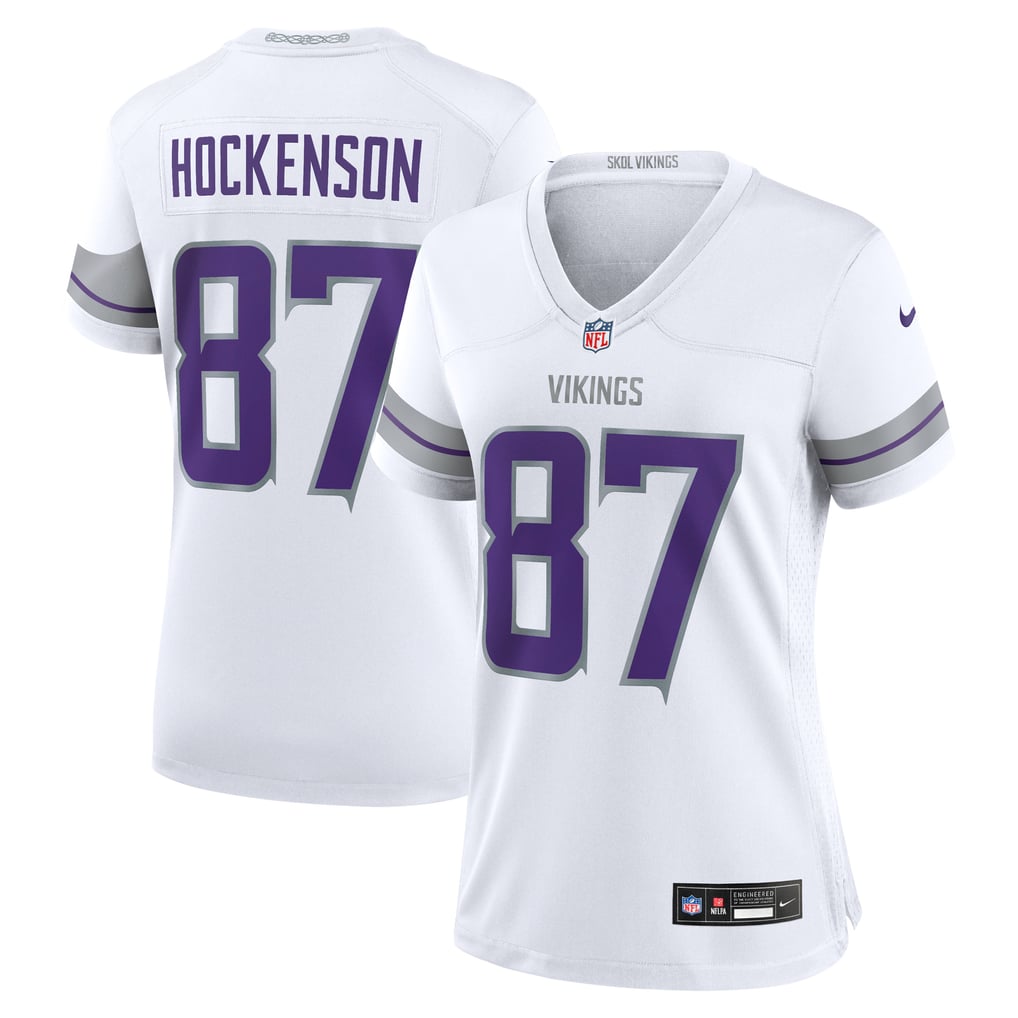 Women's Minnesota Vikings T.J. Hockenson White Alternate Game Player Jersey