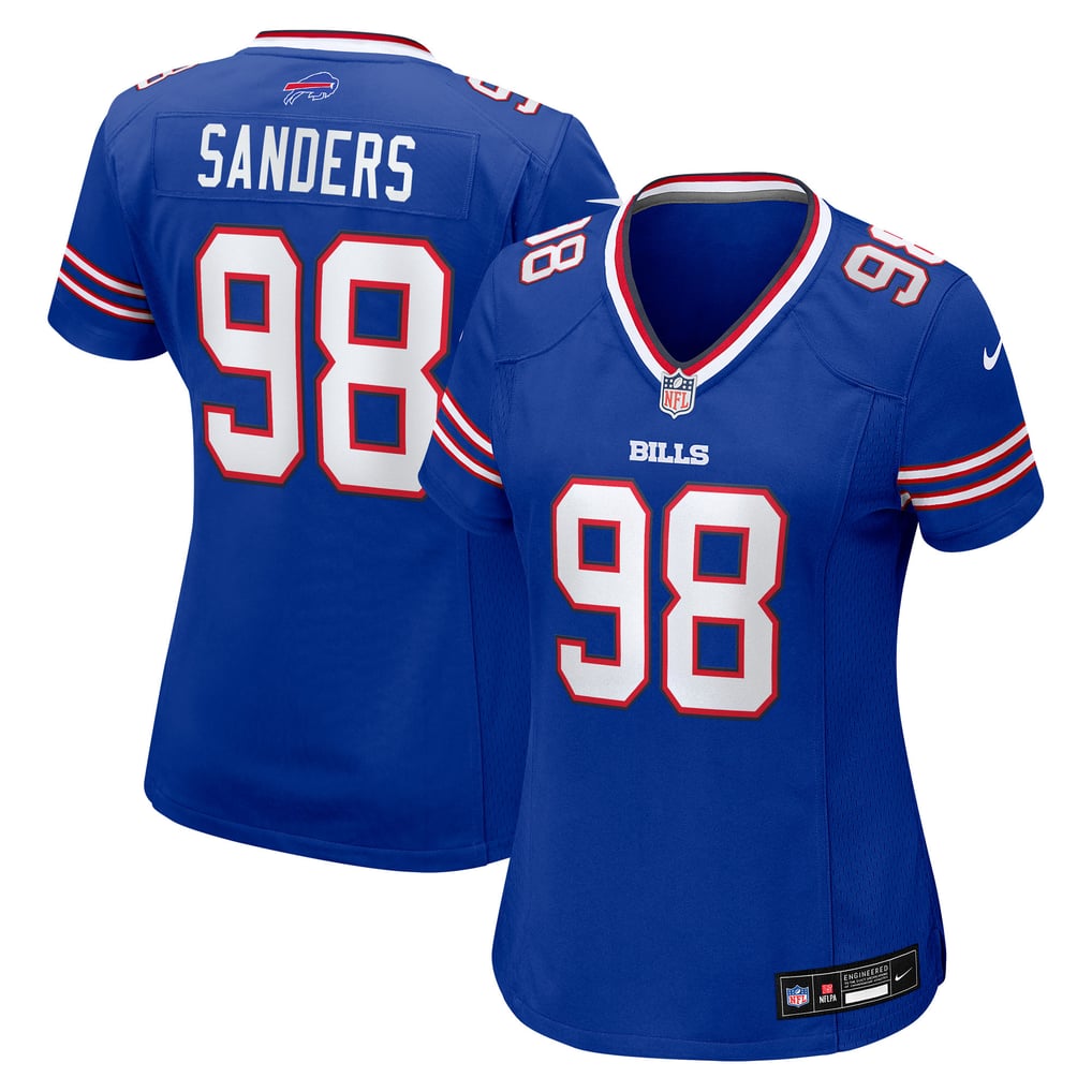 Women's Buffalo Bills T.J. Sanders Royal Team Game Jersey