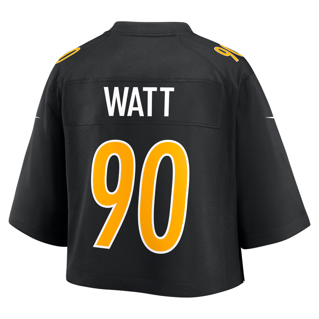 Women's Pittsburgh Steelers T.J. Watt Black Cropped Fashion Game Jersey