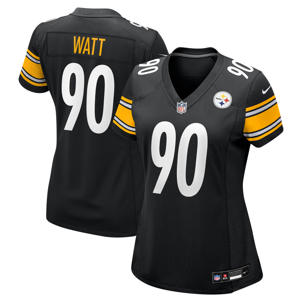 Women's T.J. Watt Black Pittsburgh Steelers Game Jersey