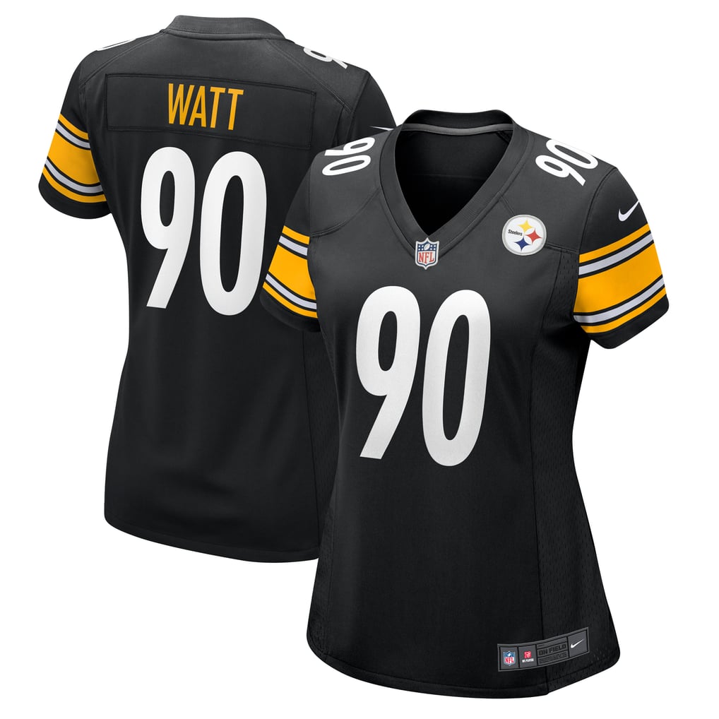 Women's Pittsburgh Steelers T.J. Watt Black Team Game Jersey