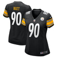 Women's Pittsburgh Steelers T.J. Watt Black Team Game Jersey
