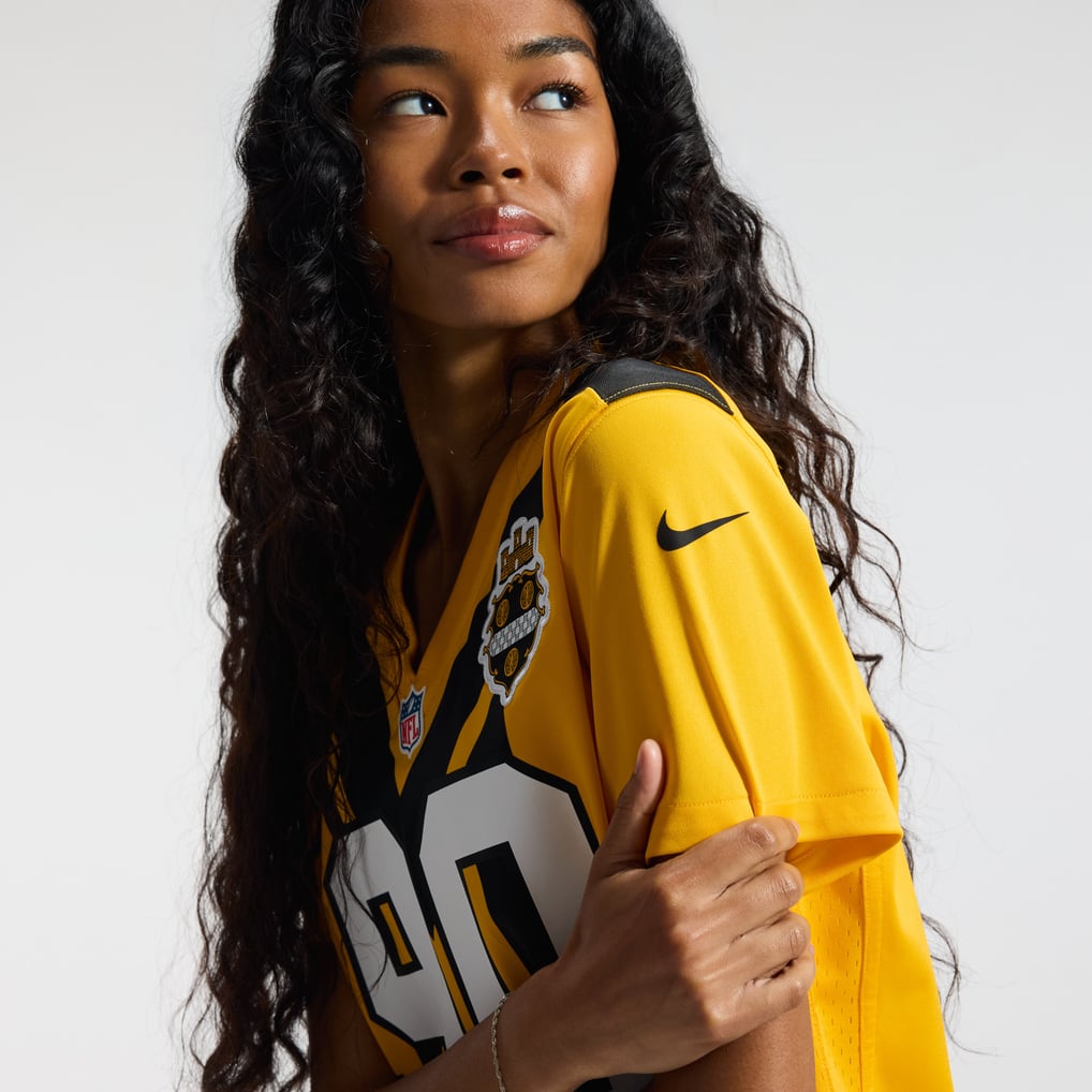 Women's Pittsburgh Steelers T.J. Watt Gold Alternate 1933 Throwback Game Jersey