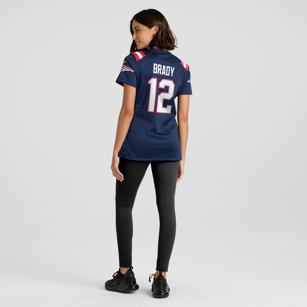 Women's New England Patriots Tom Brady Navy Retired Game Jersey