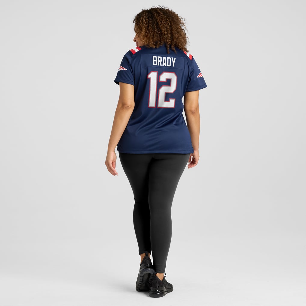 Women's New England Patriots Tom Brady Navy Retired Game Jersey