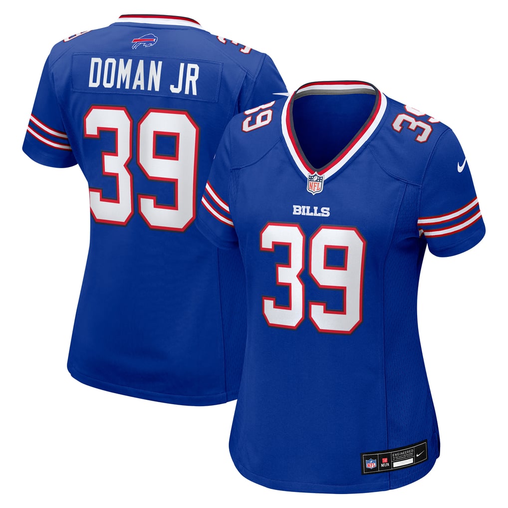 Women's Buffalo Bills Tommy Doman Jr Royal Team Game Jersey