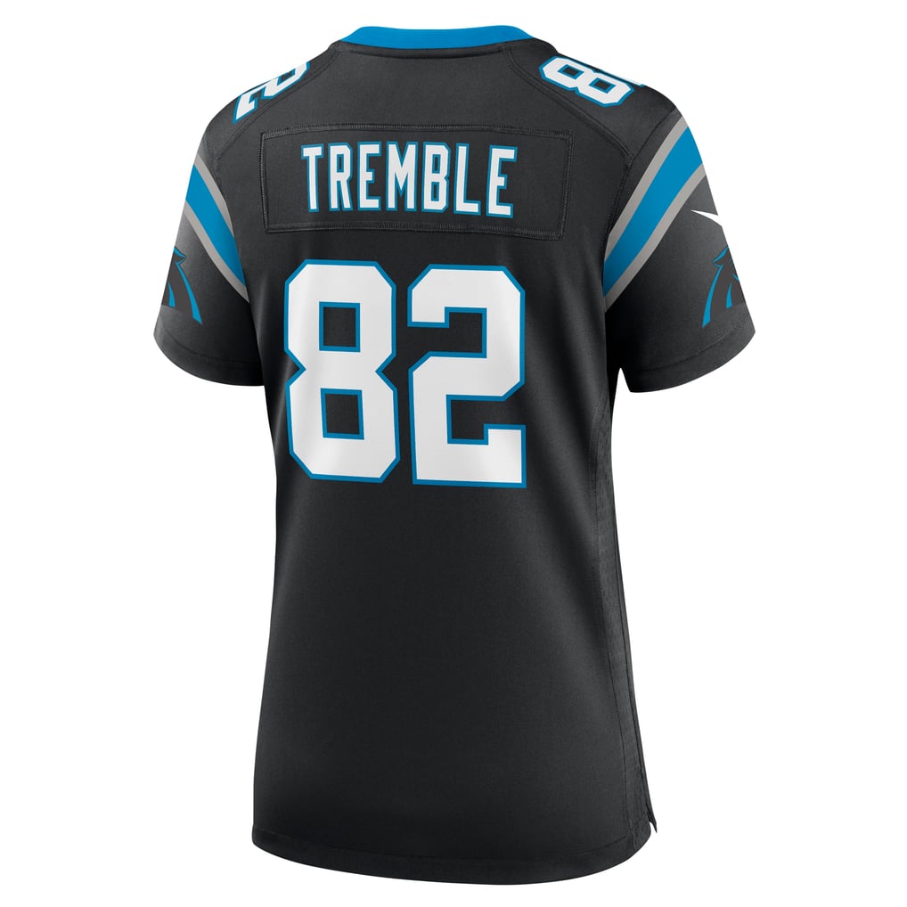 Women's Carolina Panthers Tommy Tremble Black Team Game Jersey