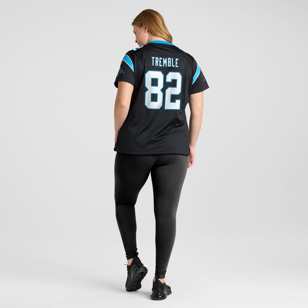 Women's Carolina Panthers Tommy Tremble Black Team Game Jersey