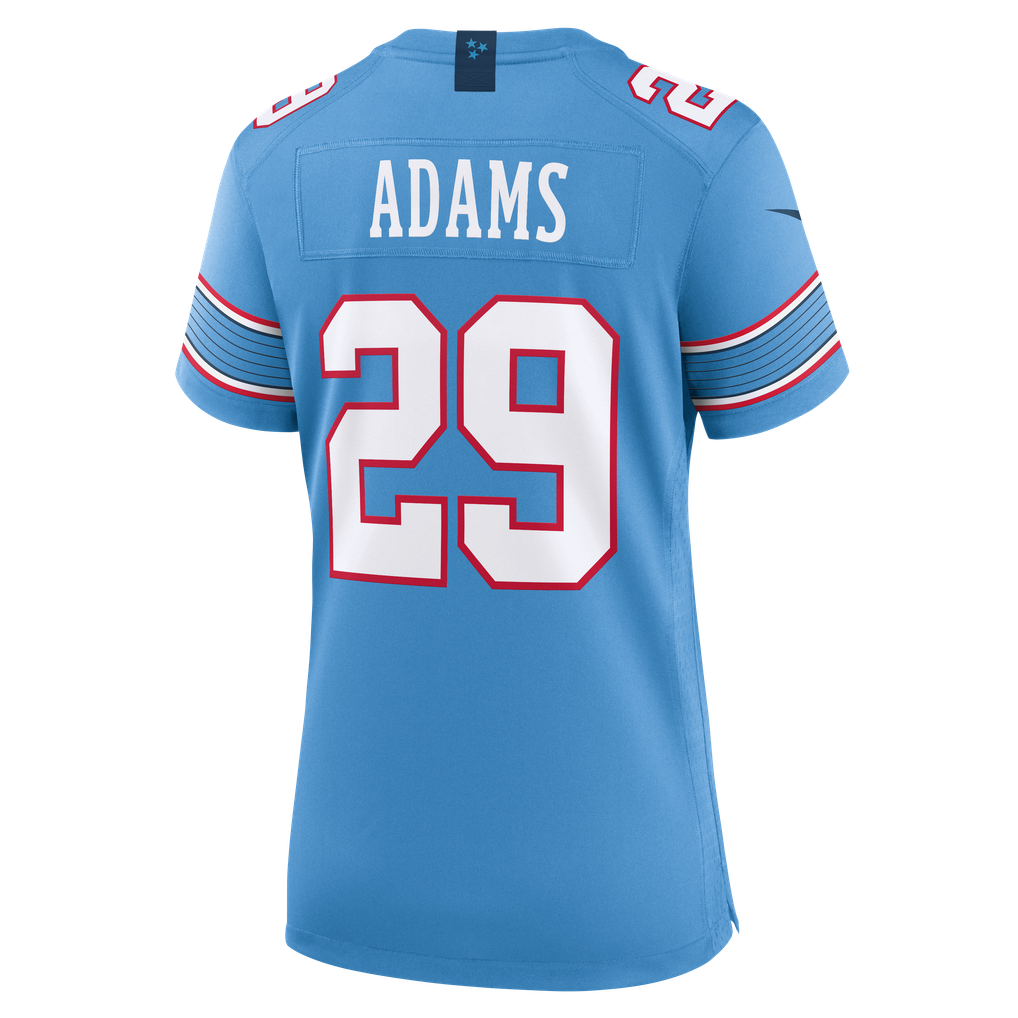 Women's Tennessee Titans Tony Adams Light Blue Team Game Jersey