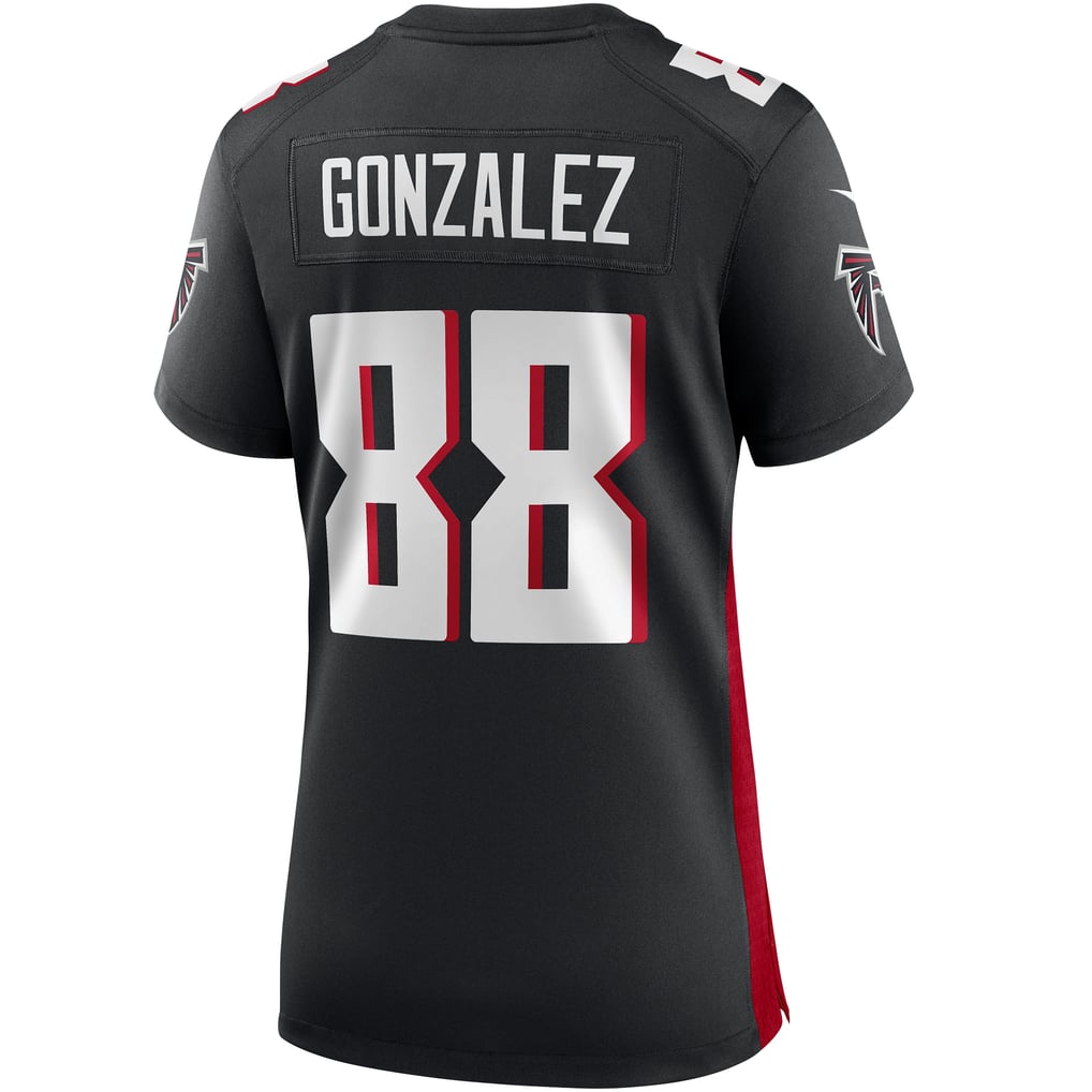 Women's Atlanta Falcons Tony Gonzalez Black Game Retired Player Jersey
