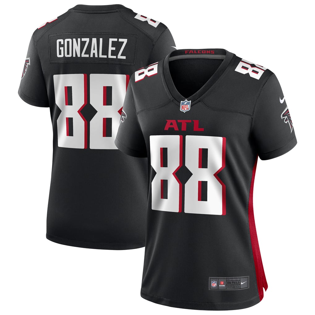 Women's Atlanta Falcons Tony Gonzalez Black Game Retired Player Jersey
