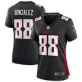 Women's Atlanta Falcons Tony Gonzalez Black Game Retired Player Jersey