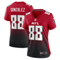 Women's Atlanta Falcons Tony Gonzalez Red Retired Game Jersey