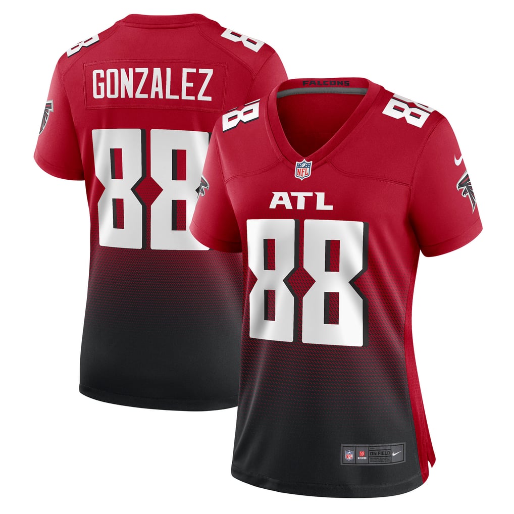 Women's Atlanta Falcons Tony Gonzalez Red Retired Game Jersey