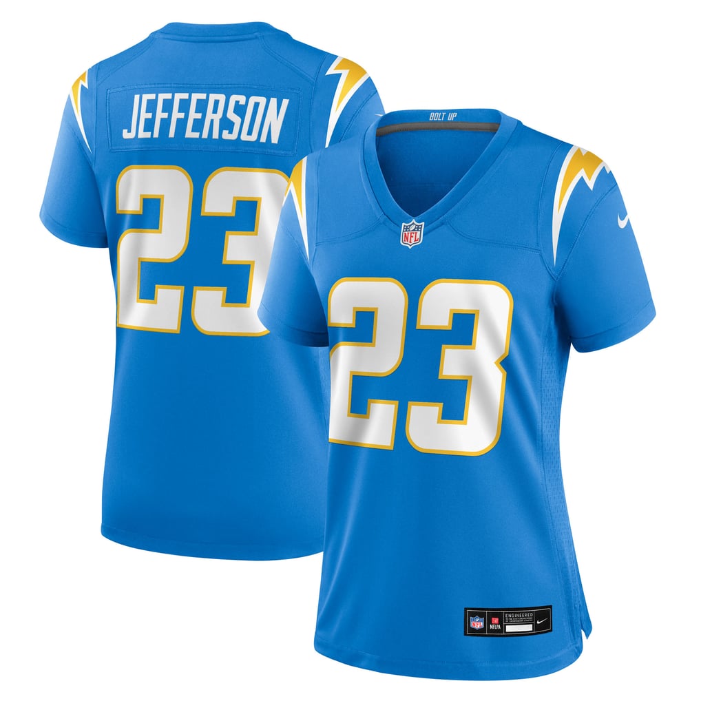 Women's Los Angeles Chargers Tony Jefferson Powder Blue Team Game Jersey
