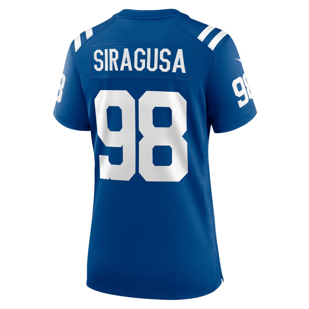 Women's Indianapolis Colts Tony Siragusa Royal Game Retired Player Jersey